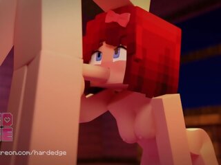 Minecraft adult clip Scarlett Blowjob Animation (by HardEdges)