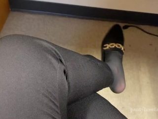 Pantyhose Foot Play in Public 2, Free HD adult video a4