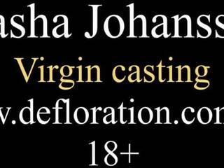 Masha Johansson Virgin’s First Casting on Camera: xxx video ae