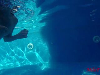 Two Girls Fucked Right Underwater in the Pool: Teen xxx film