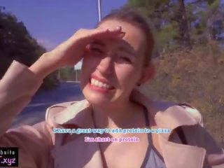 Public Agent Pickup 18 beauty for Pizza &sol; Outdoor adult clip and Sloppy Blowjob